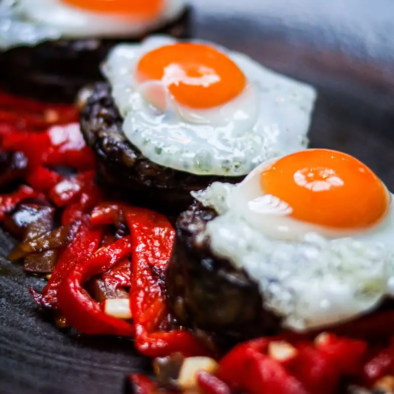 La Feria Harrogate - Morcilla, Quails egg, Piquillo Peppers