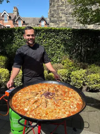 Our Head Chef Alex made a fantastic seafood paella on Sunday to celebrate our 10th anniversary. 

A huge thank you to everyone who came along, we hope you had a lovely time - here’s to the next 10 years. Salud!